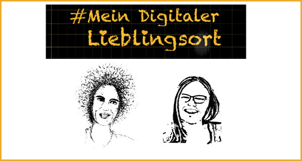 Podcast #mein digitaler Lieblingsort. Episode 5. Zeichnung: Köpfe der Redaktion | Nada Heller